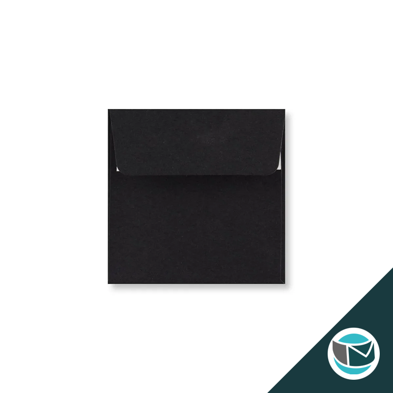 Gekleurde Envelop - 100x100 mm - Zwart 120 grams