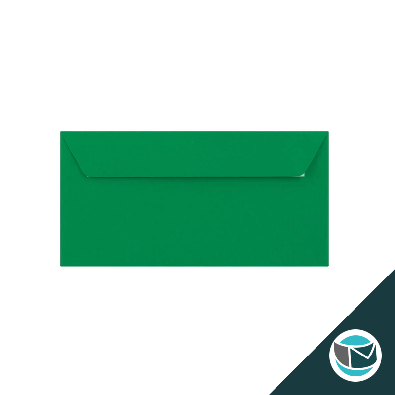 Gekleurde Premium Envelop - 110x220 mm (DL) - Donkergroen