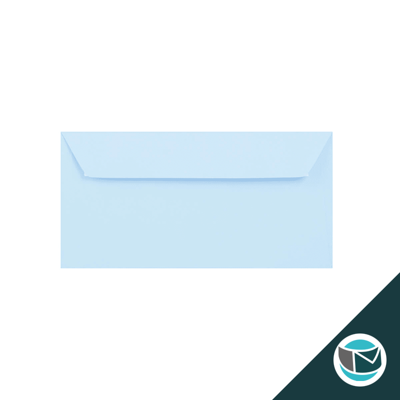 Gekleurde Premium Envelop - 110x220 mm (DL) - Lichtblauw
