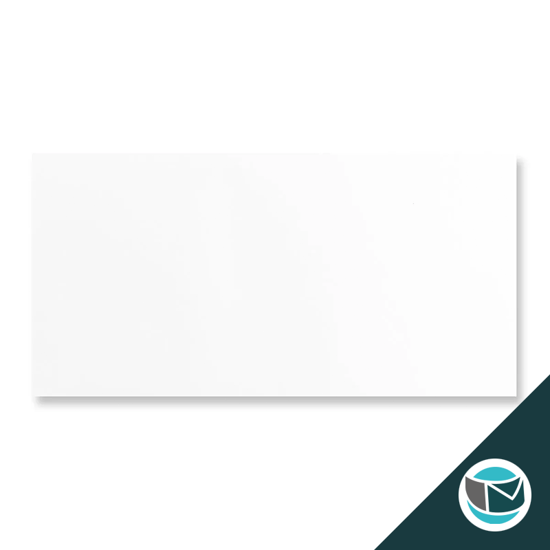 Wenskaart Envelop met Puntklep Strip - 110x220 mm (DL) - Wit