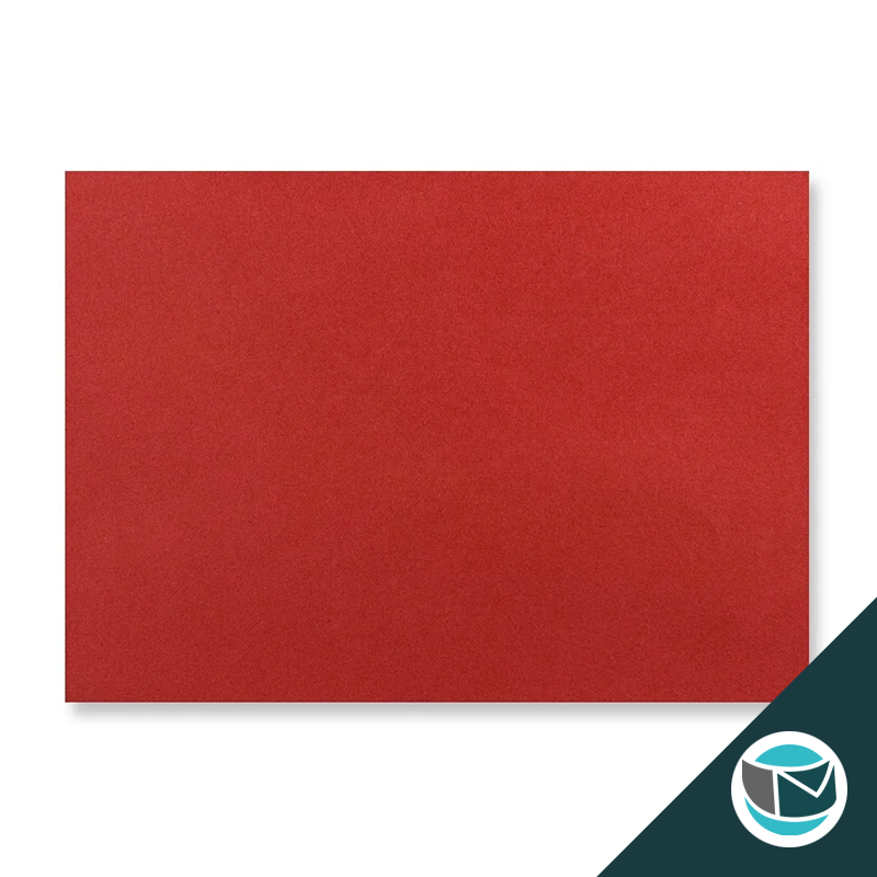 Wenskaart Envelop met Puntklep Strip - 114x162 mm (C6) - Donkerrood