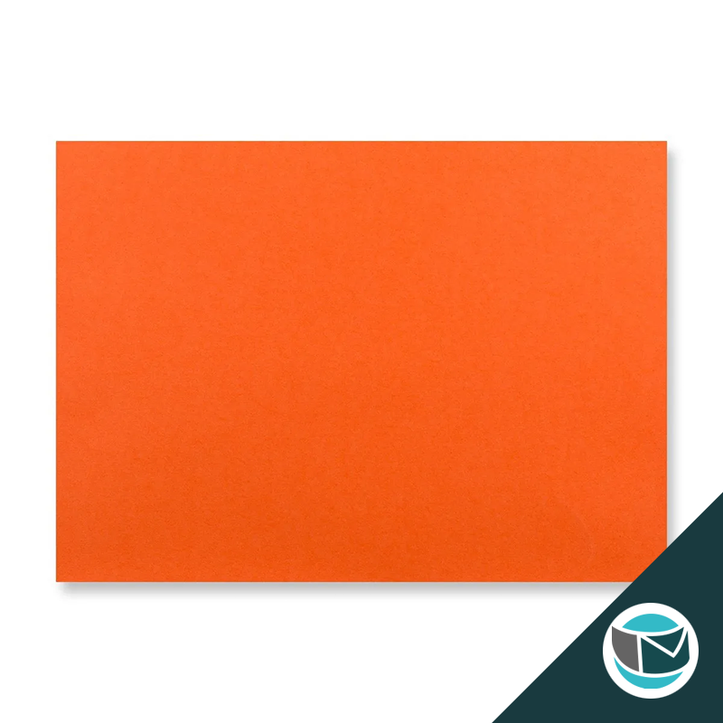 Wenskaart Envelop met Puntklep Strip - 114x162 mm (C6) - Oranje