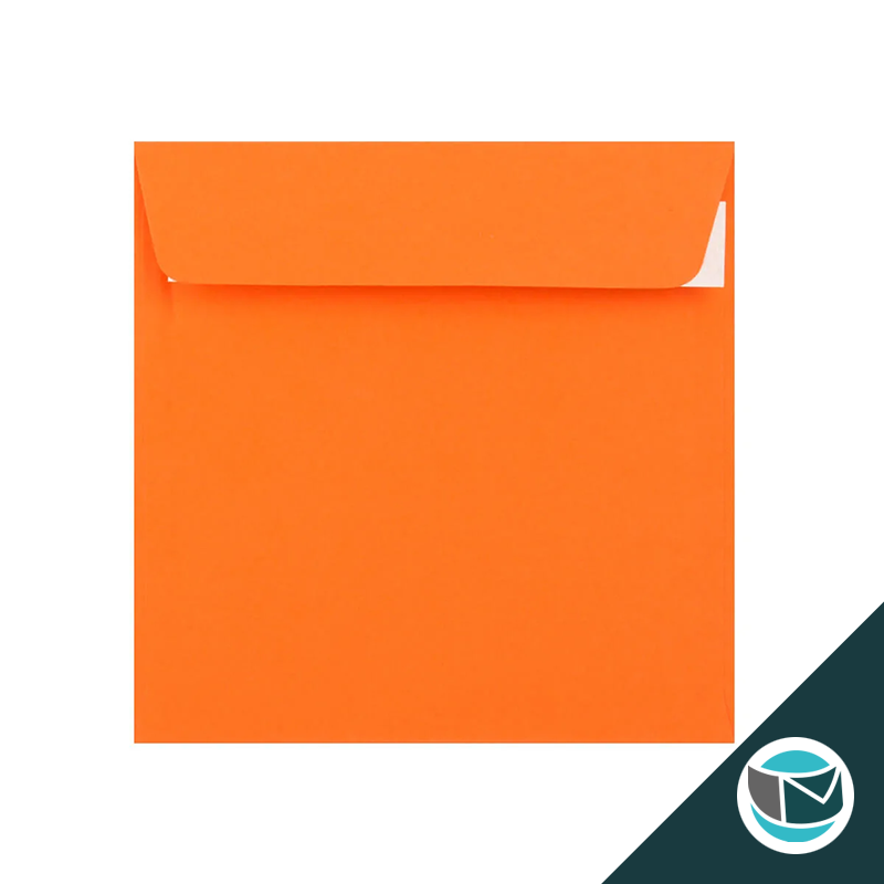 Gekleurde Premium Envelop - 155x155 mm - Oranje