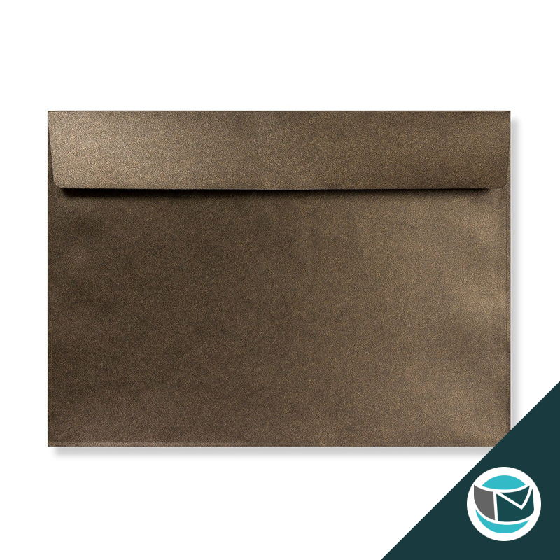 Parelmoer Envelop - 162x229 mm (C5) - Brons Strip 120 grams