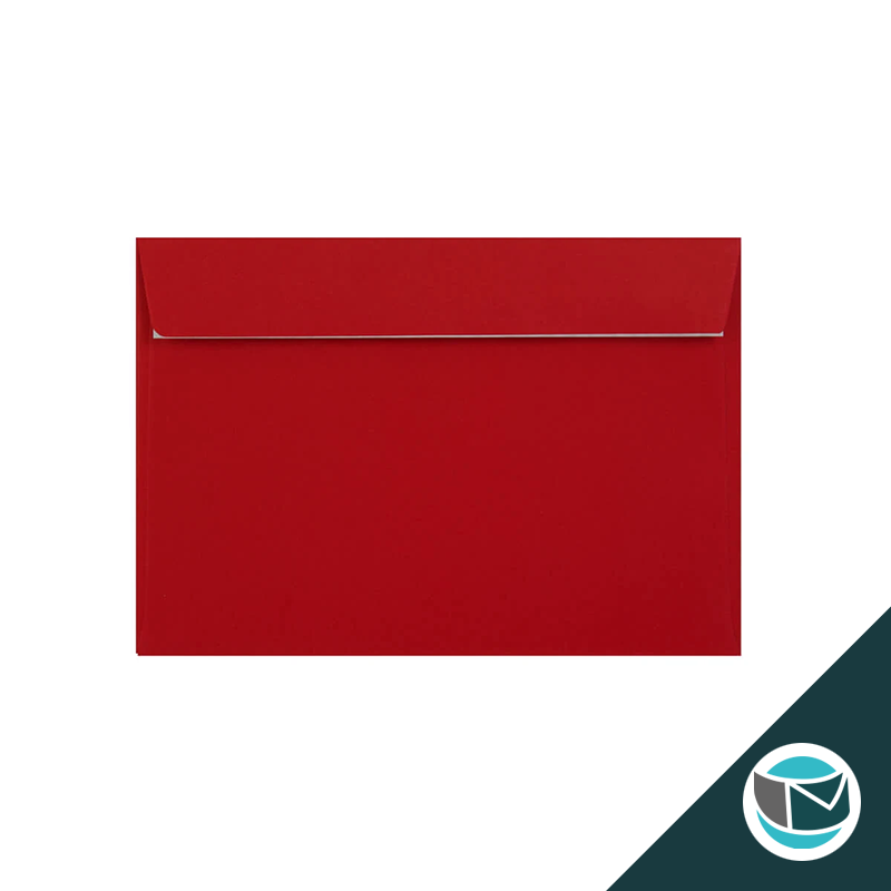 Luxe Wenskaart Envelop - 162x229 mm (C5) - Rood Strip