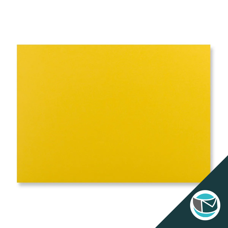 Wenskaart Envelop met Puntklep Strip - 162x229 mm (C5) - Donkergeel