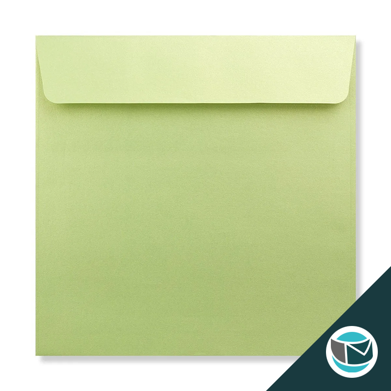 Parelmoer Envelop - 170x170 mm - Lime Strip 120 grams