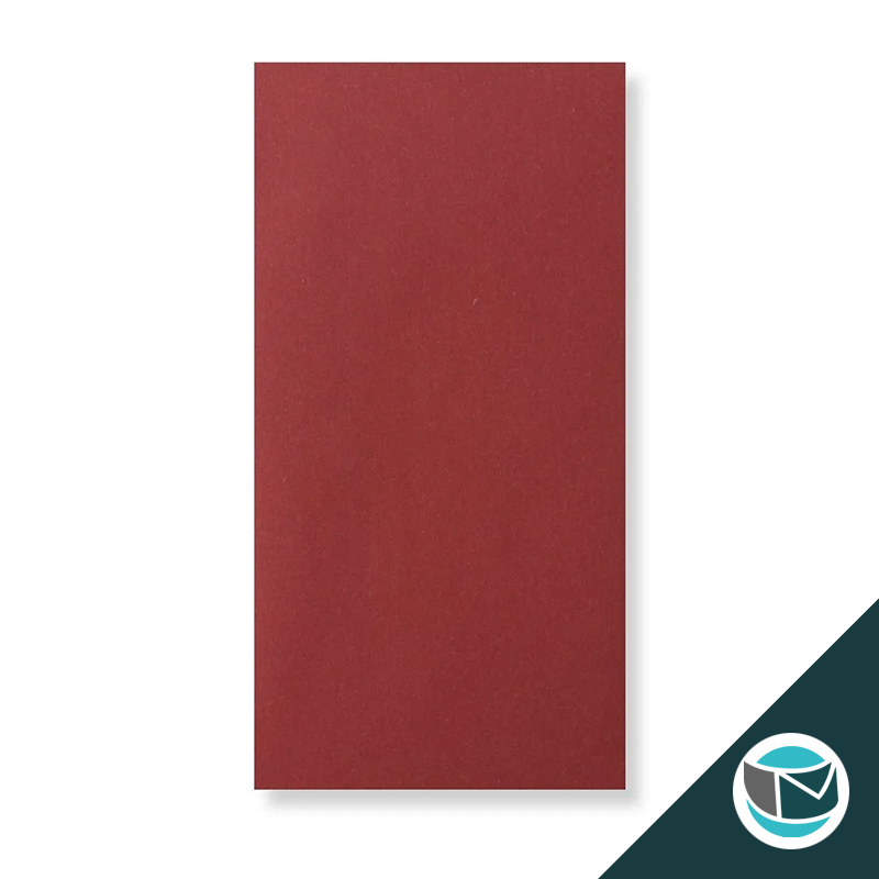 Luxe Wenskaart Envelop - 220x110 mm - Donkerrood Strip