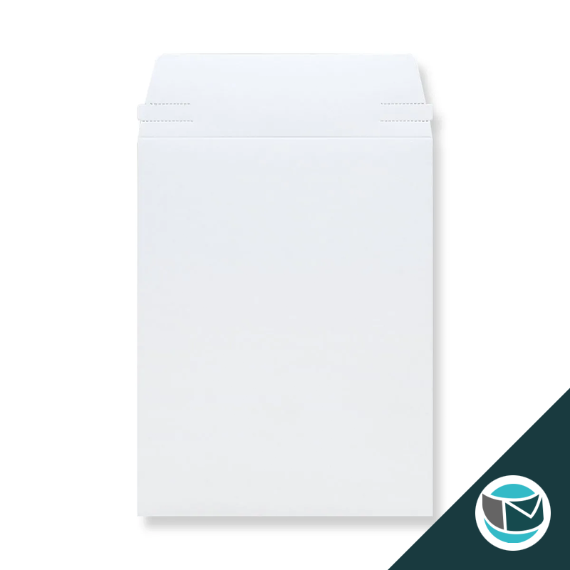Kartonnen Duplex Enveloppen - 241x178 mm - Wit
