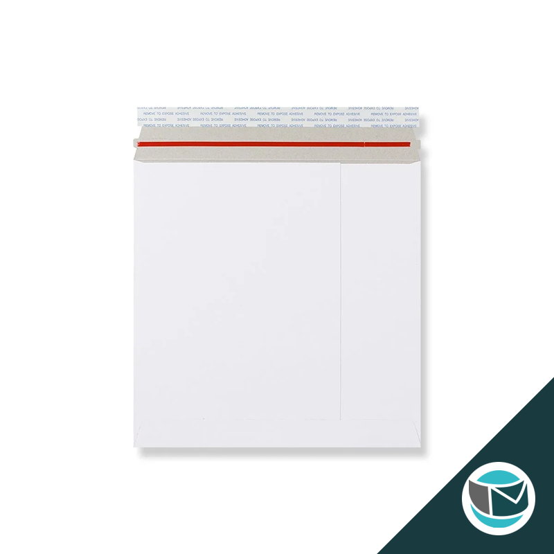 Kartonnen Duplex Enveloppen - 249x249 mm - Wit