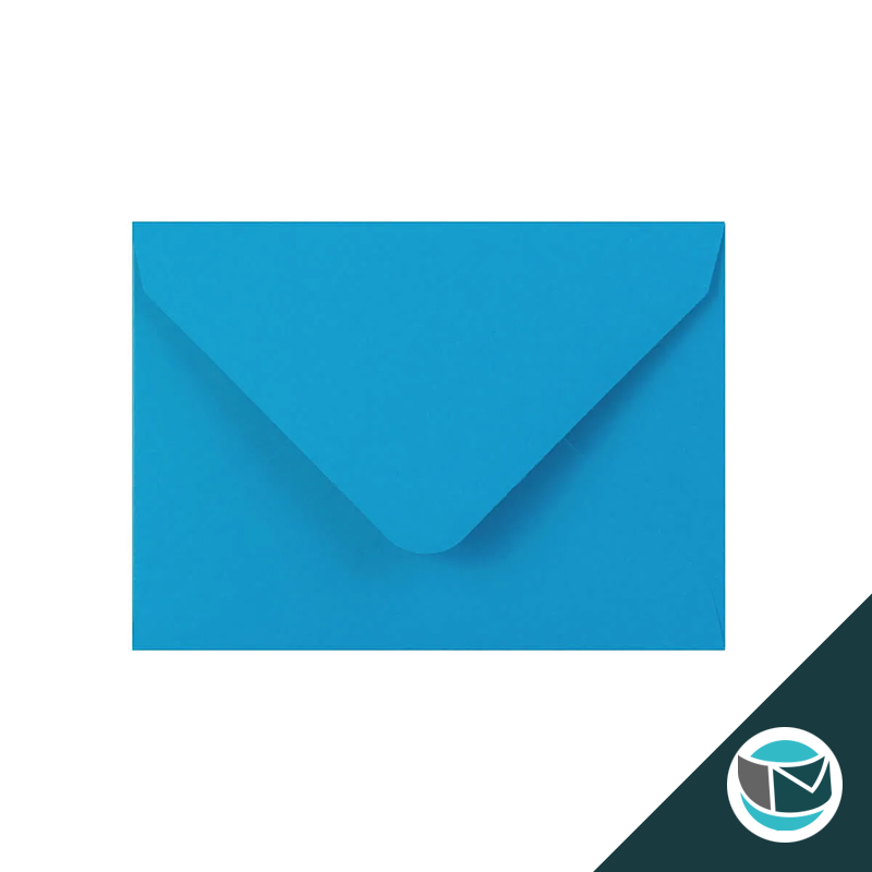 Gekleurde Premium Envelop - 65x94mm - Helder Blauw