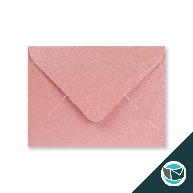 Parelmoer Envelop - 82x113 mm (C7) - Lichtroze Gegomd 120 grams