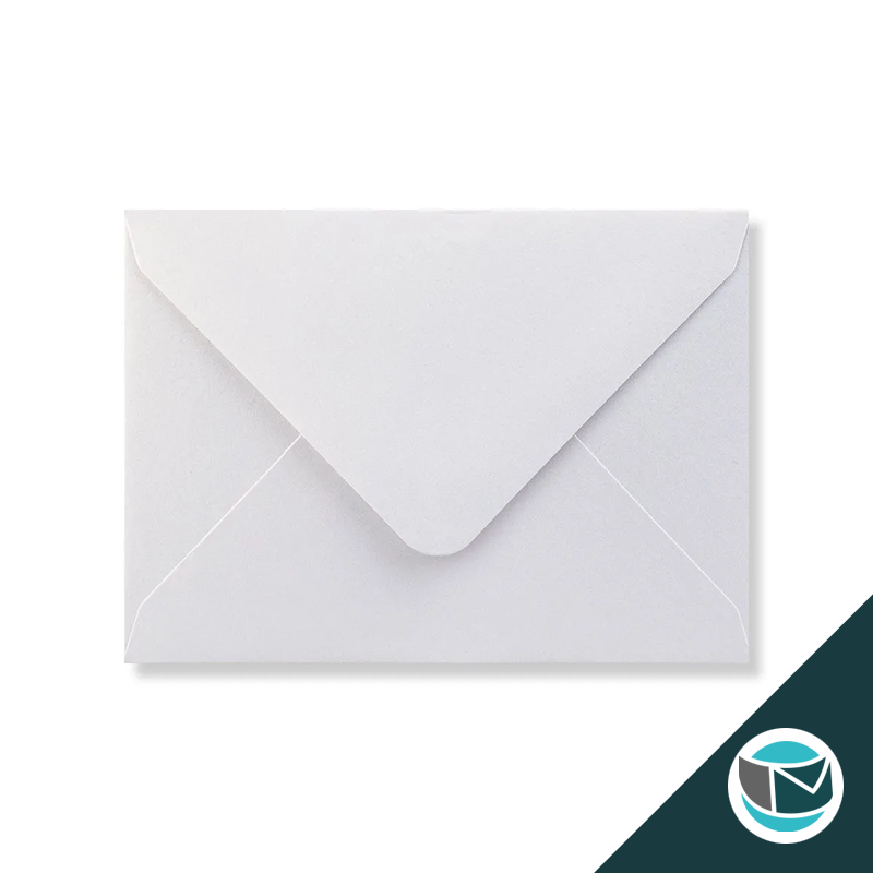 Parelmoer Envelop - 82x113 mm (C7) - Wit Gegomd 120 grams