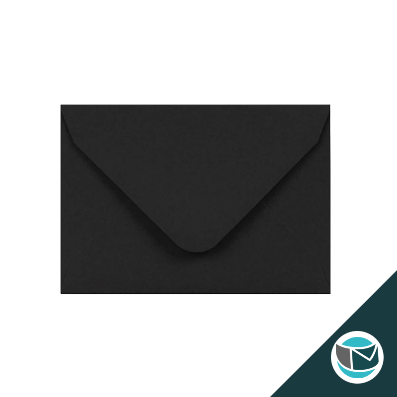 Gekleurde Premium Envelop - 82x113 mm (C7) - Zwart