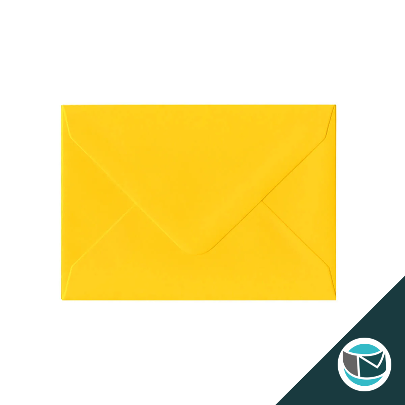 Gekleurde Premium Envelop - 82x113 mm (C7) - Geel