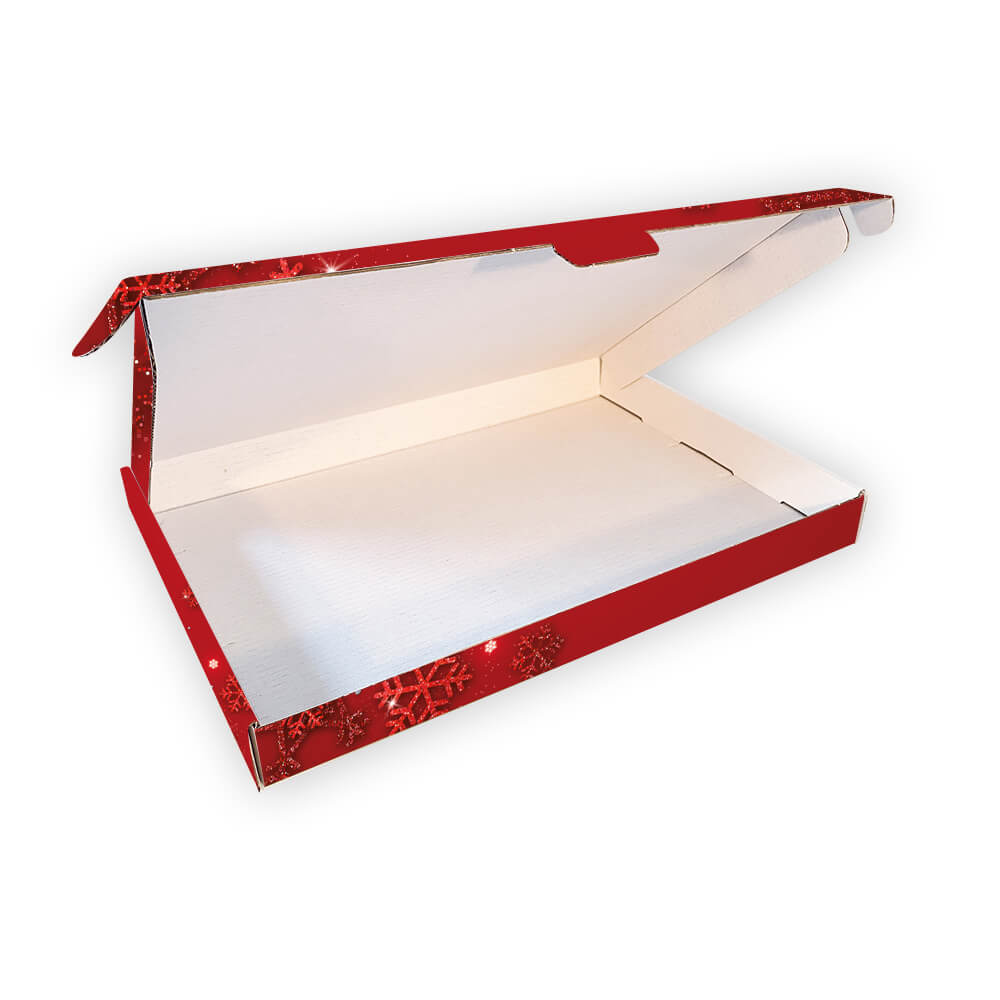 Brievenbusdoos met Bovenklep – A6 – 160 x 115 x 28 mm – Kerst Rood