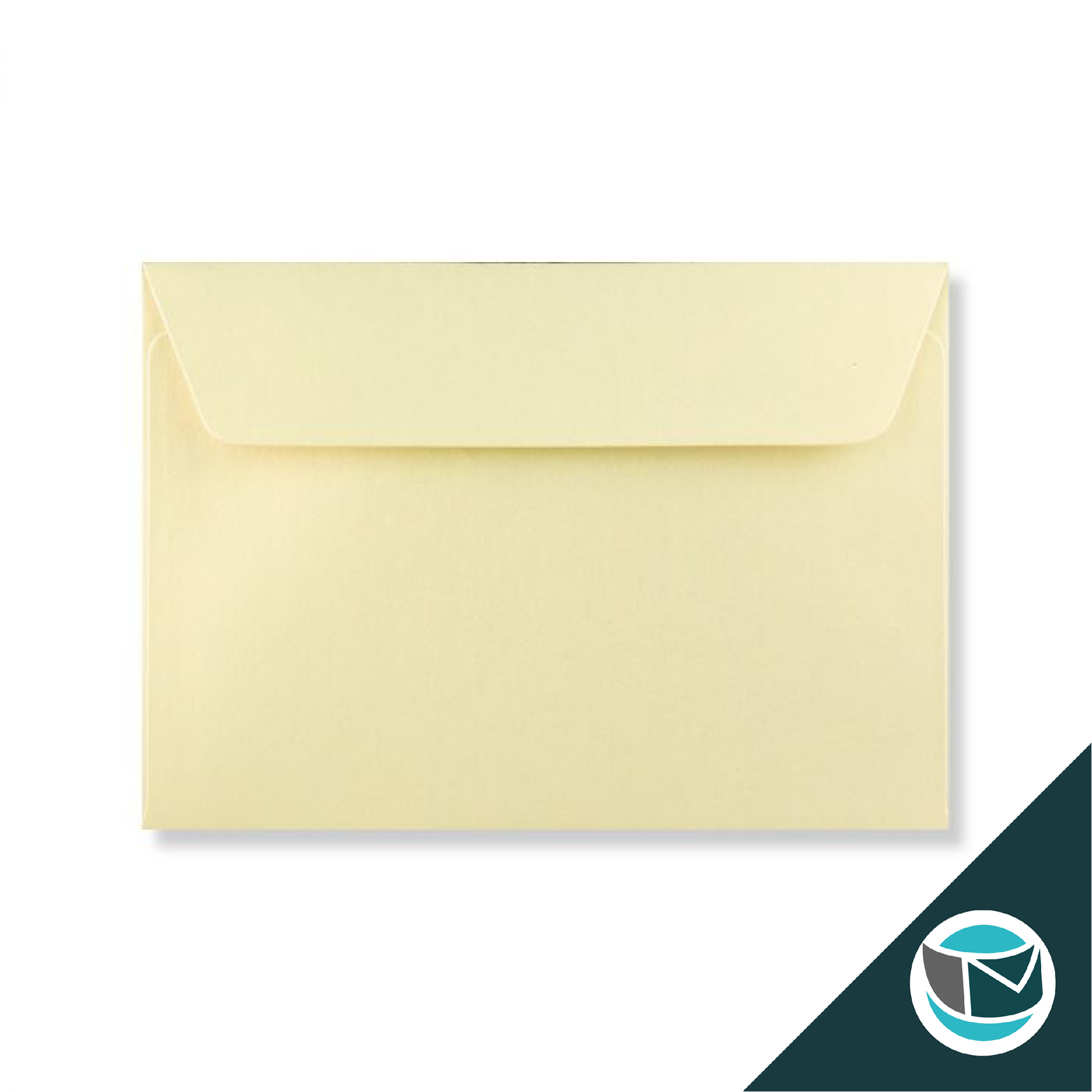 Parelmoer Envelop - 114x162 mm (C6) - Champagne Strip