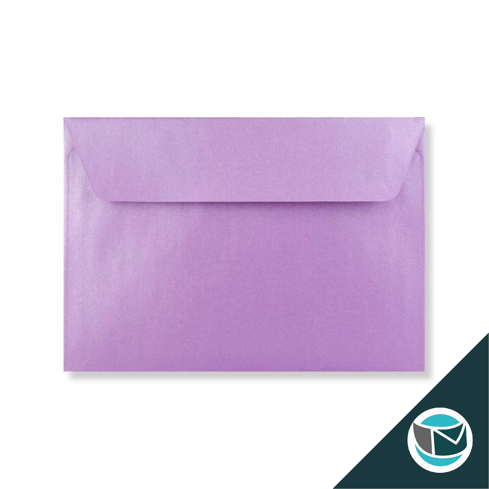Parelmoer Envelop - 114x162 mm (C6) - Lila Strip