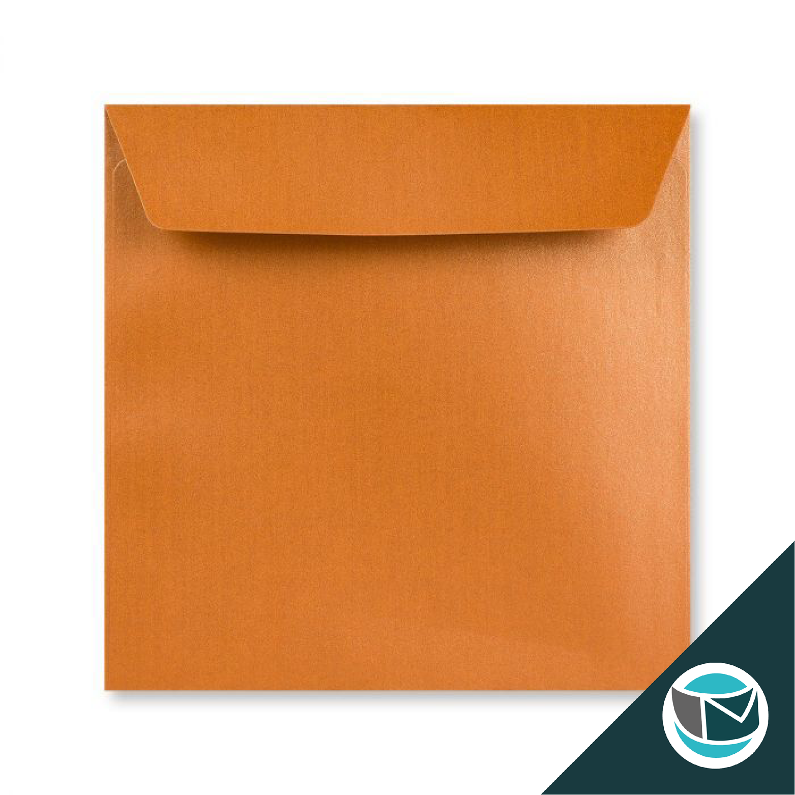 Parelmoer Envelop - 155x155 mm - Koper