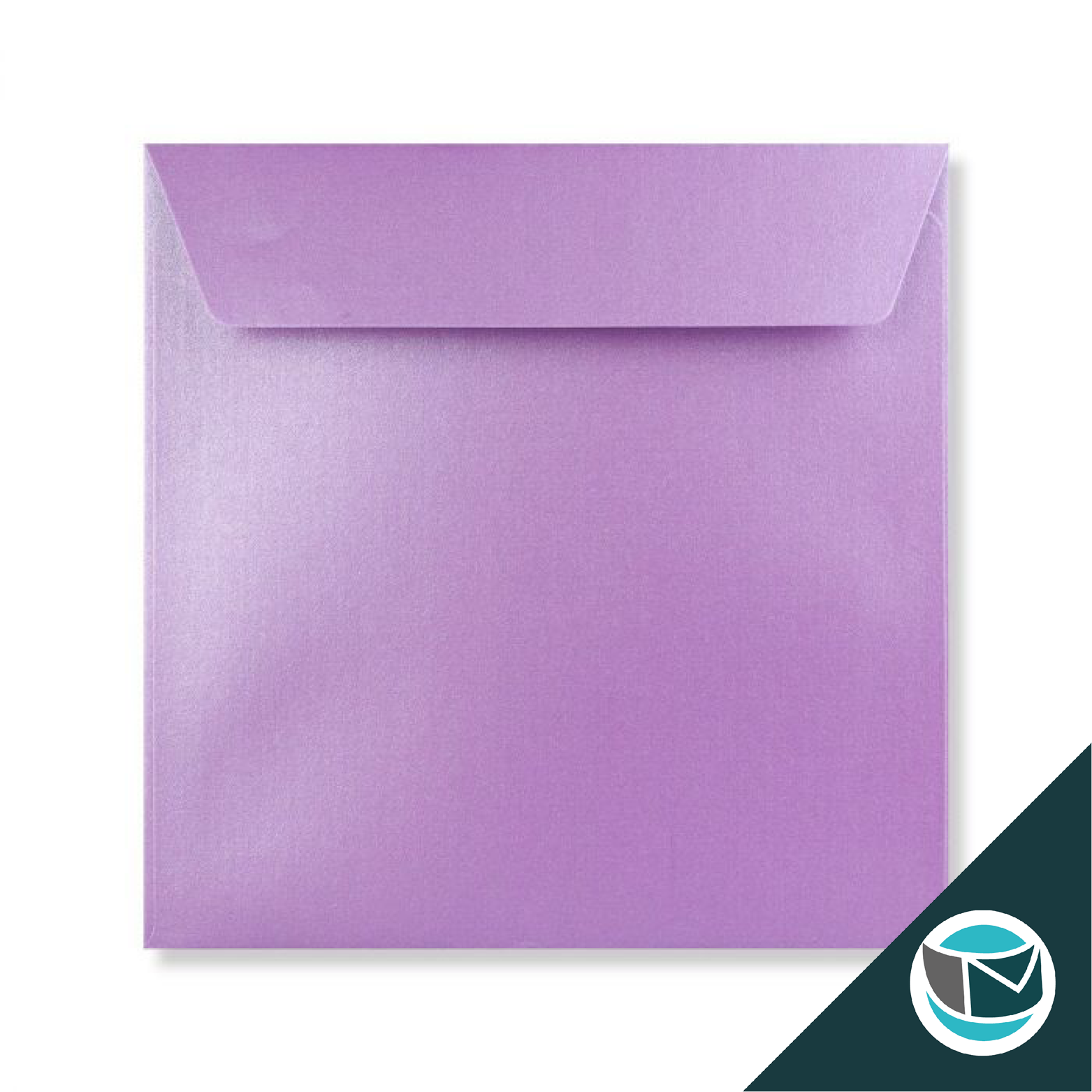 Parelmoer Envelop - 155x155 mm - Lila