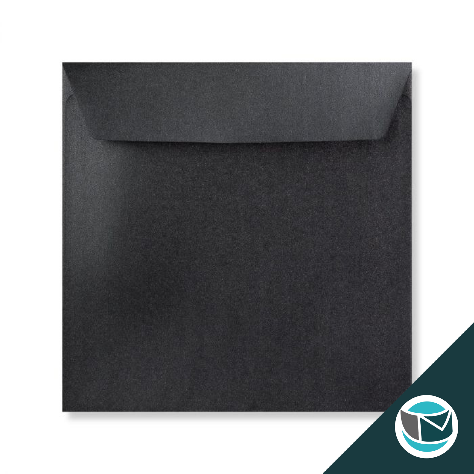Parelmoer Envelop - 155x155 mm - Zilvergrijs