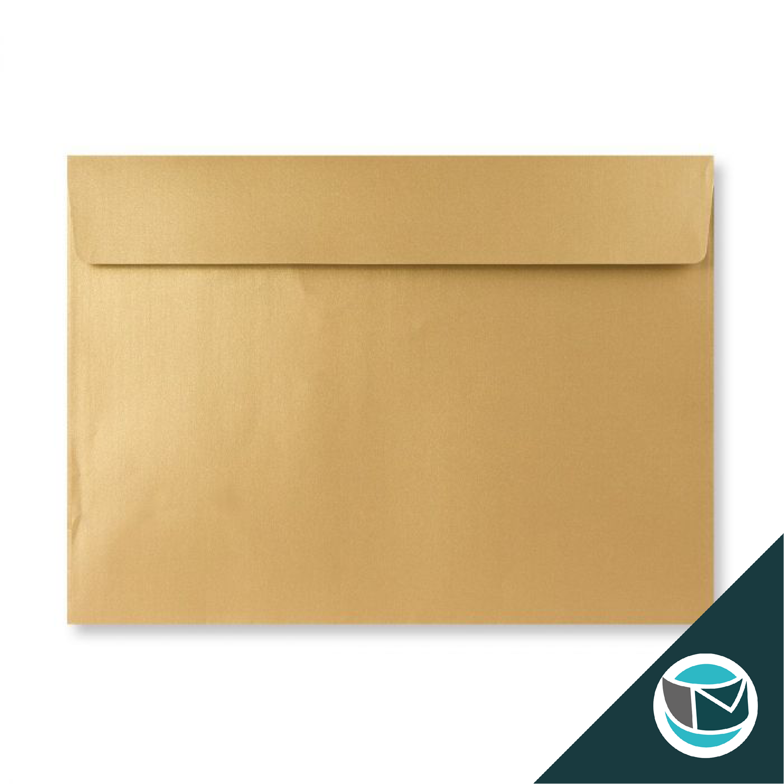 Parelmoer Envelop - 229x324 mm (C4) - Goud Strip