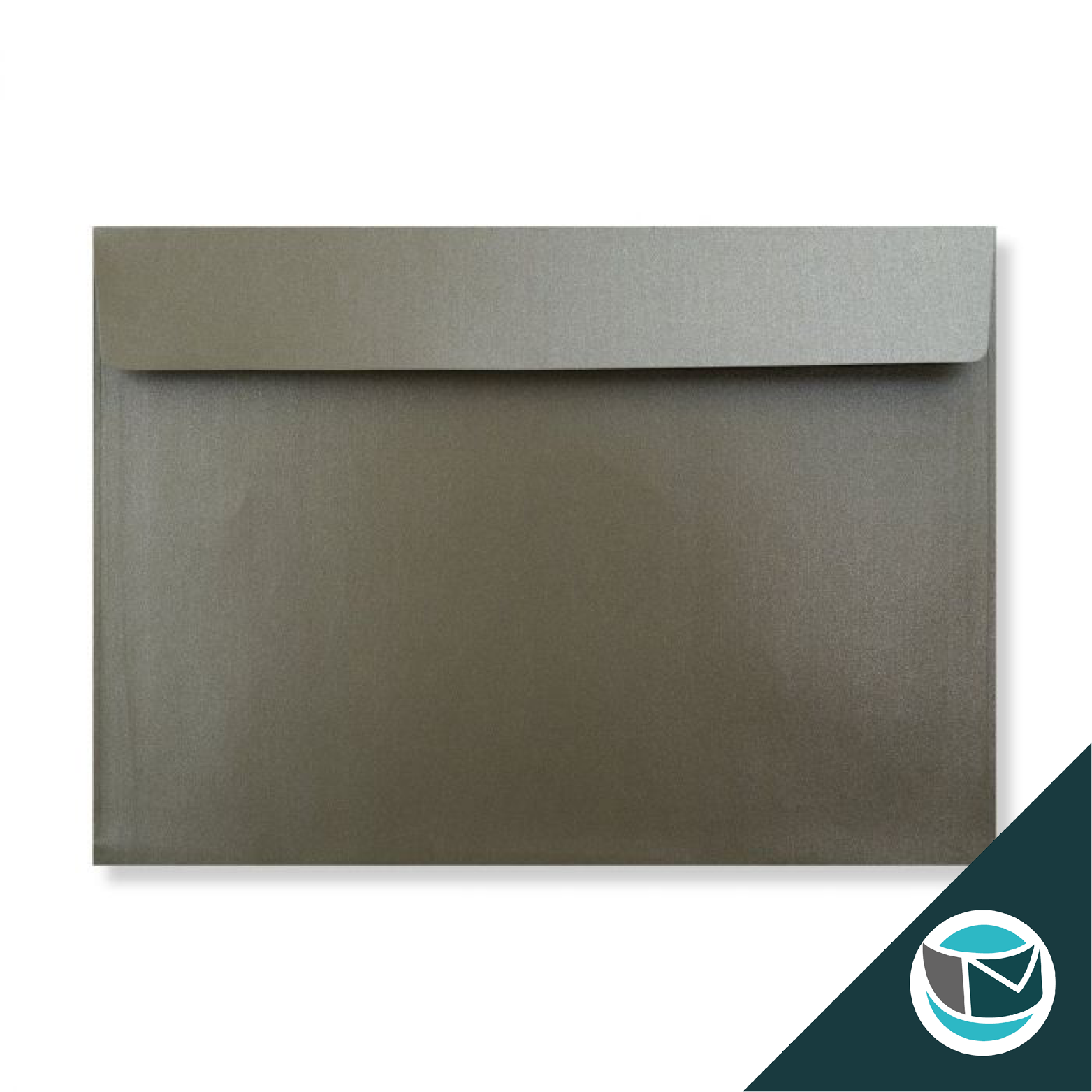 Parelmoer Envelop - 229x324 mm (C4) - Donkerzilver Strip