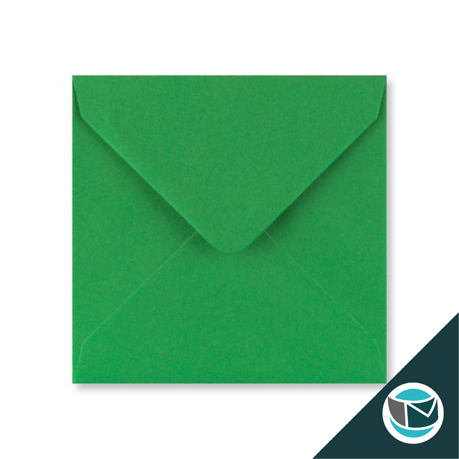 Gekleurde Envelop - 130x130mm - Groen