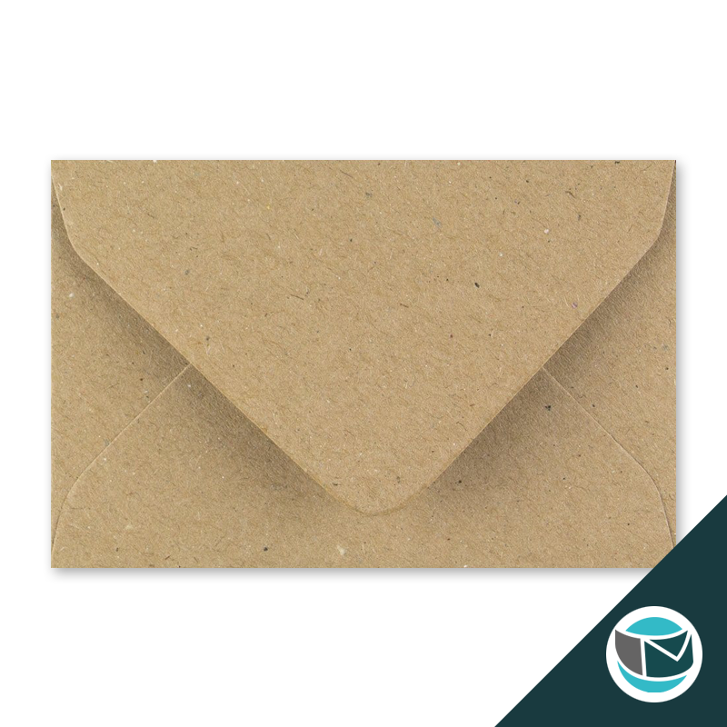 Gekleurde Envelop - 62x94 mm - Gerecycelde Kraft