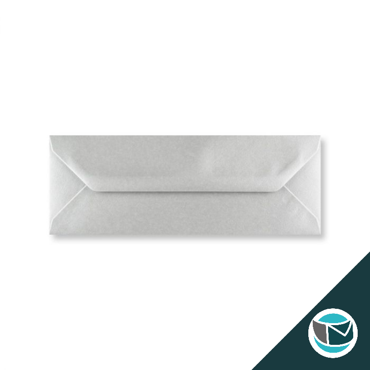 Gekleurde Envelop - 80x215 mm - Zilver Metallic