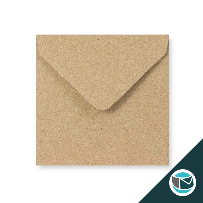 Gekleurde Envelop - 116x116 mm - Gerecycelde Kraft