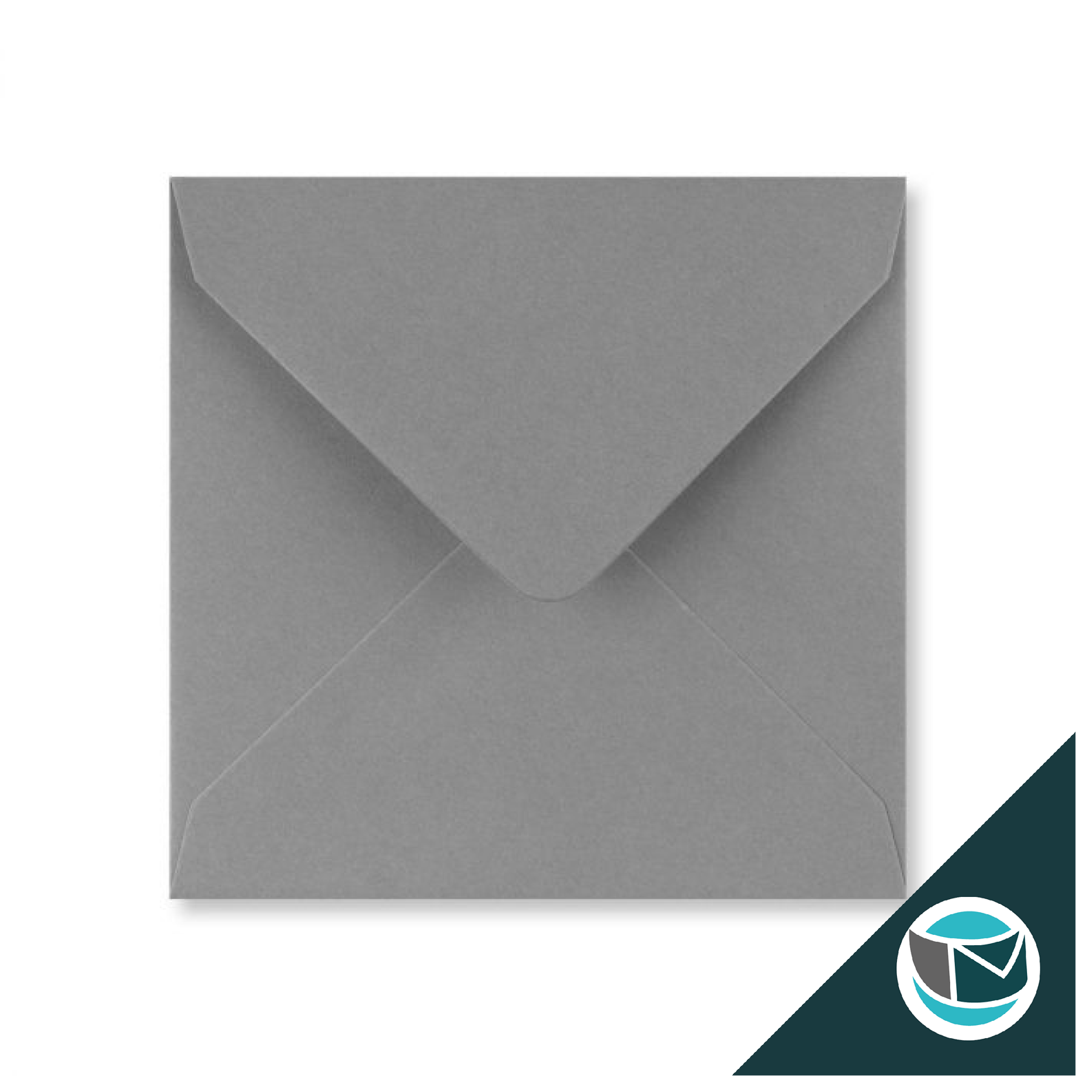 Gekleurde Envelop - 130x130 mm - Donkergrijs