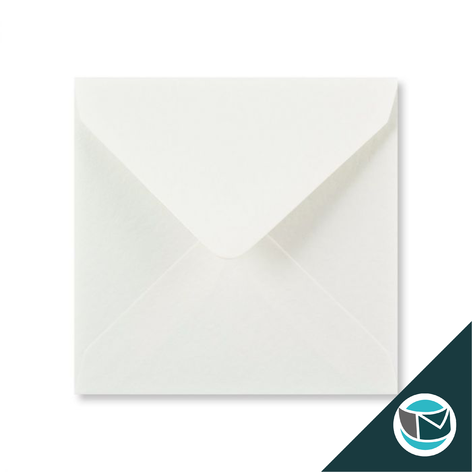 Gekleurde Envelop - 130x130 mm - Wit Gehammerd