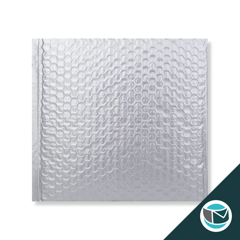 Metallic Luchtkussen Envelop Mat - 230x230 mm - Zilver