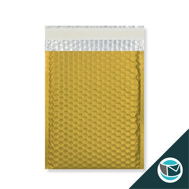 Metallic Luchtkussen Envelop Mat - 324x230 mm (C4) - Goud