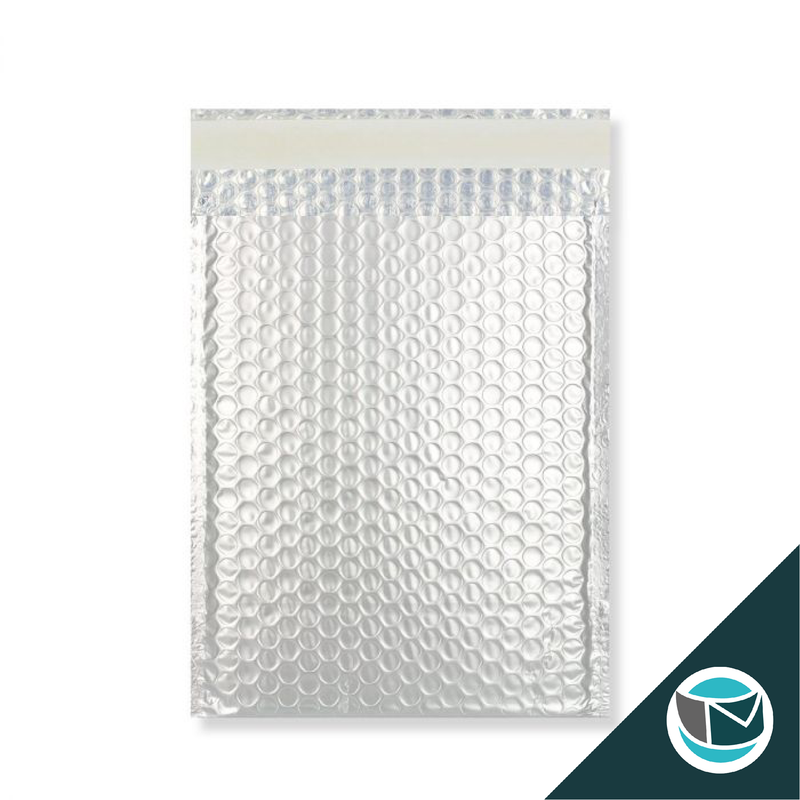 Metallic Luchtkussen Envelop Mat - 324x230 mm (C4) - Zilver