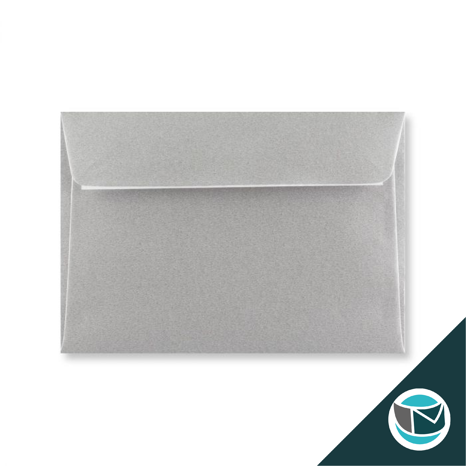 Luxe Wenskaart Envelop - 114x162 mm (C6) - Zilver Strip