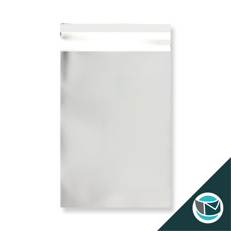 Metallic Folie Envelop (Mat) - 250x180 mm (C5+) - Zilver