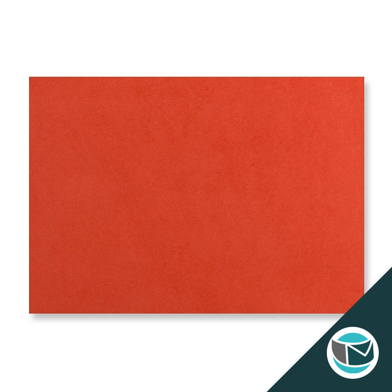 Wenskaart Envelop met Puntklep Strip - 114x162 mm (C6) - Rood