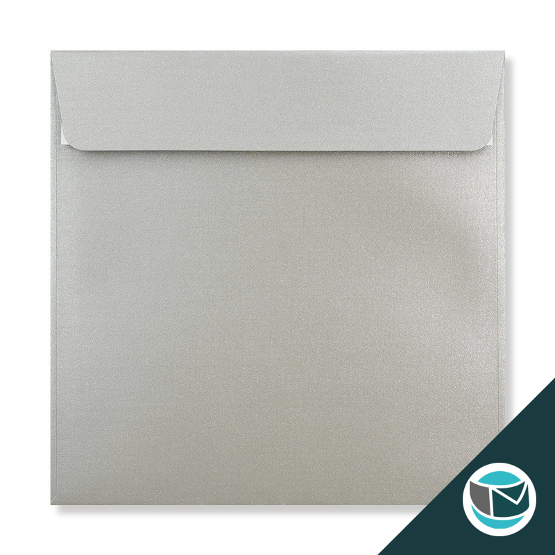 Parelmoer Envelop - 170x170 mm - Zilver Strip 120 grams
