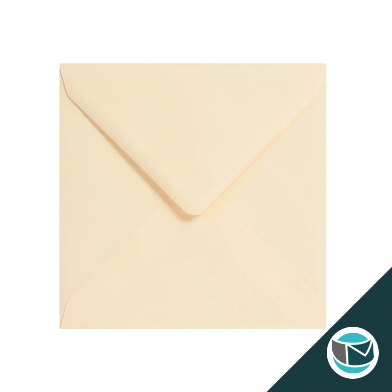 Gekleurde Premium Envelop - 130x130 mm - Magnolia 120 grams