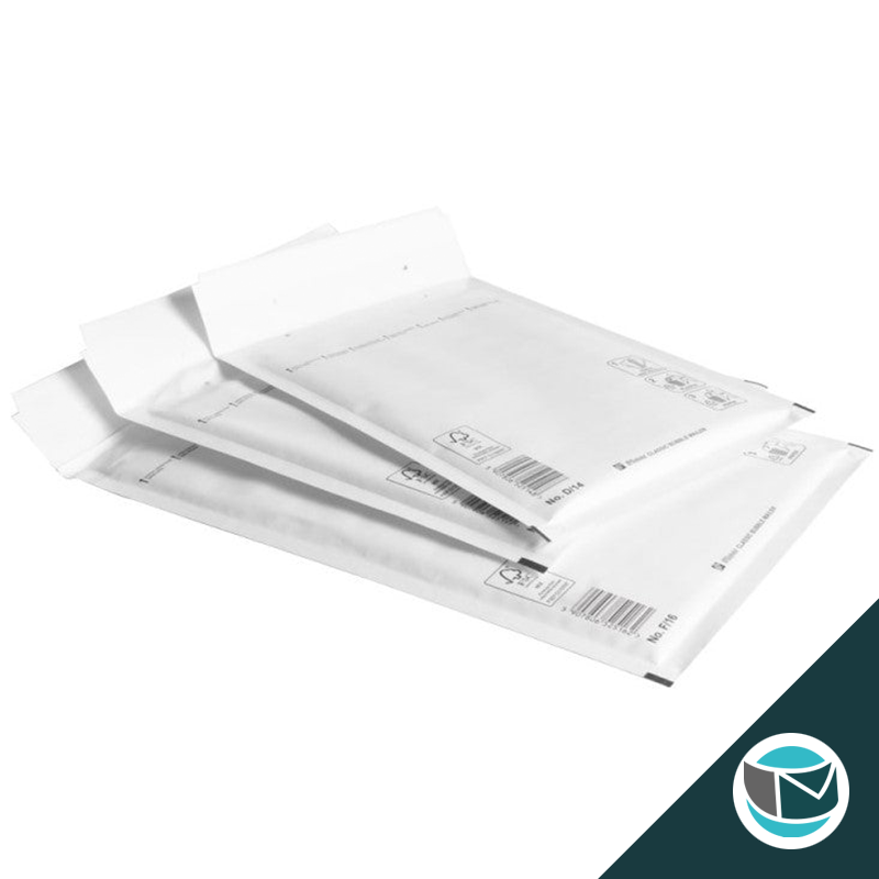 FSC Papier - Witte luchtkussen envelop K-20 tearstrip (A3), binnenmaat 350x470mm