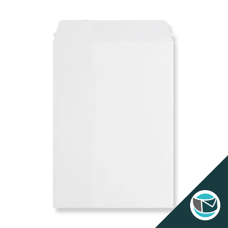 Kartonnen Duplex Enveloppen - 324x229 mm (C4) - Wit