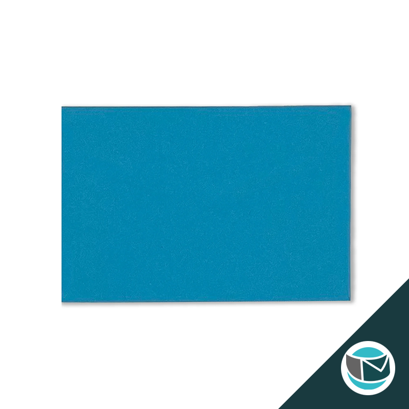 Wenskaart Envelop met Puntklep Strip - 62x94 mm - Blauw