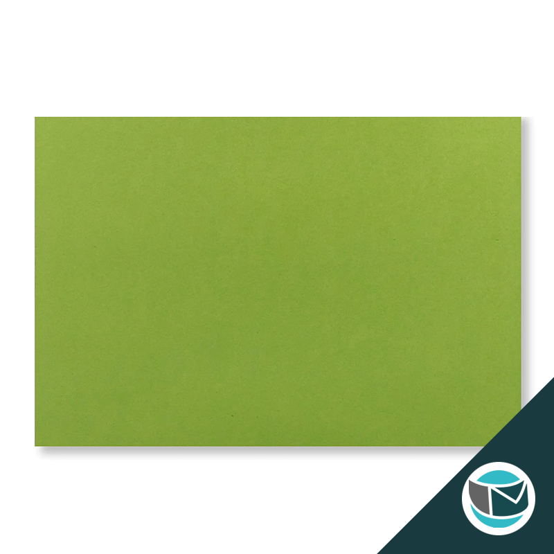 Wenskaart Envelop met Puntklep Strip - 62x94 mm - Groen