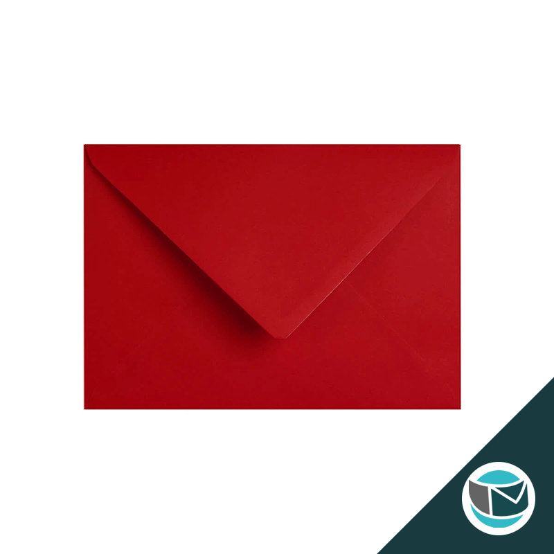 Gekleurde Premium Envelop - 133x184 mm - Donkerrood
