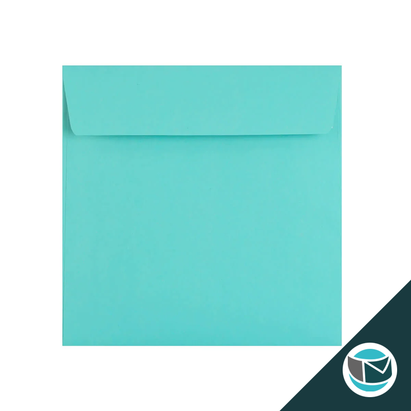 Gekleurde Premium Envelop - 155x155 mm - Turquoise