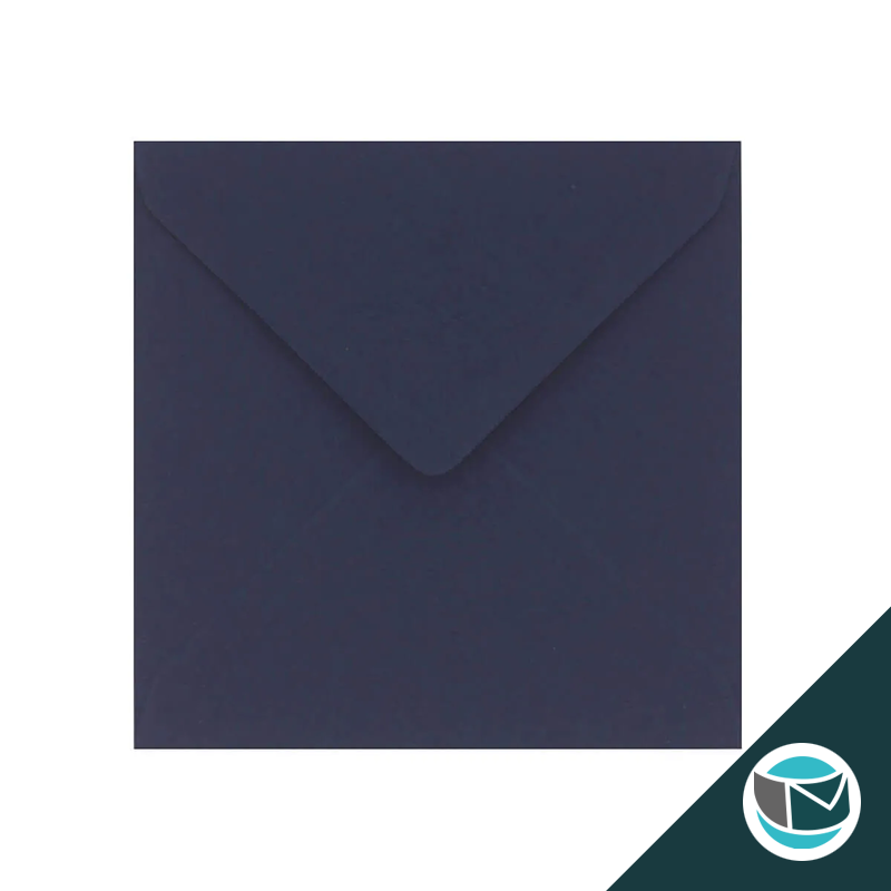 Gekleurde Premium Envelop - 130x130 mm - Donkerblauw