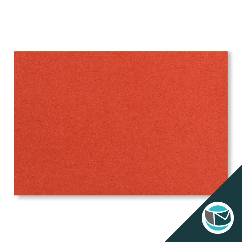 Wenskaart Envelop met Puntklep Strip - 62x94 mm - Rood