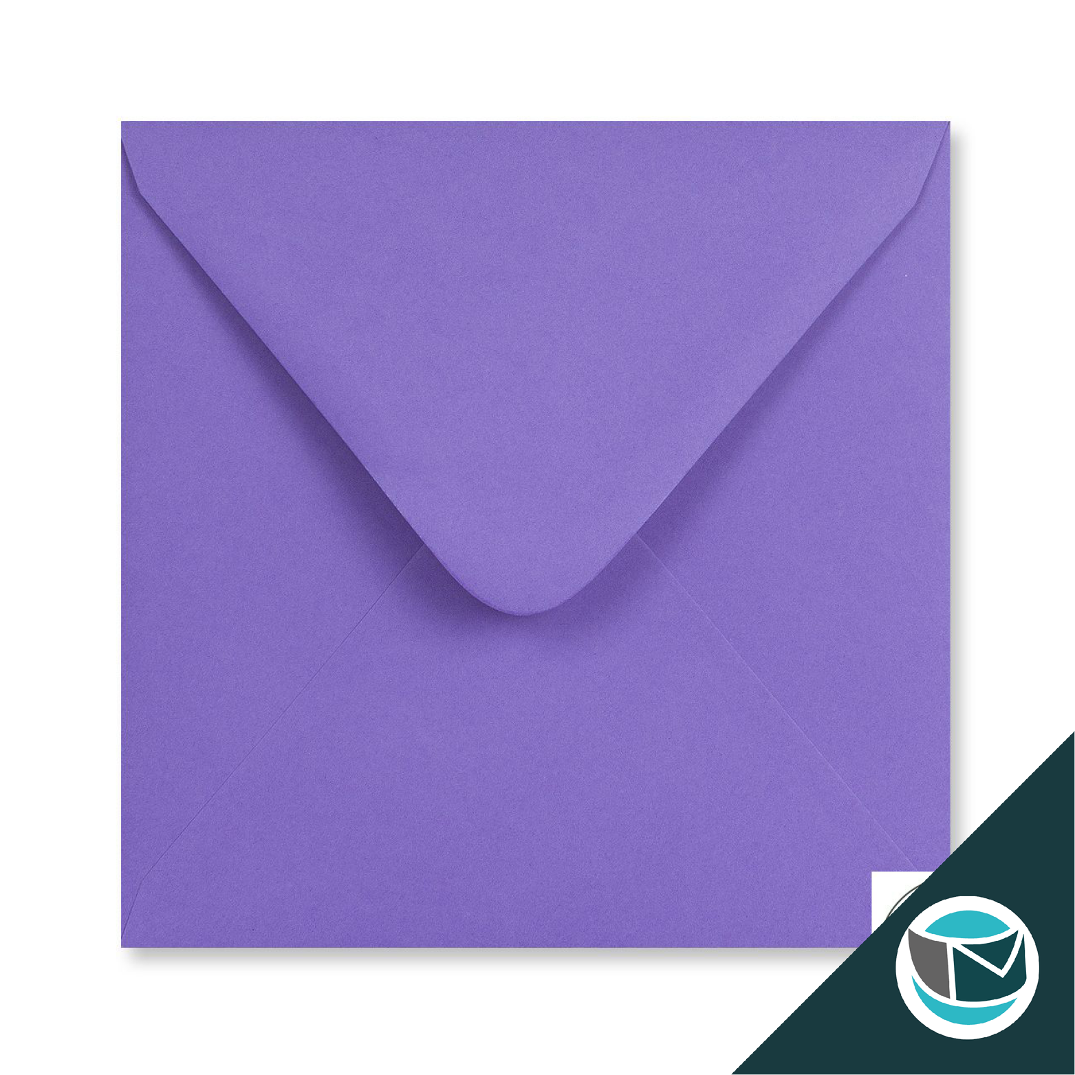 Gekleurde Premium Envelop - 110x110mm - Paars gegomd 120 gr/m2 puntklep